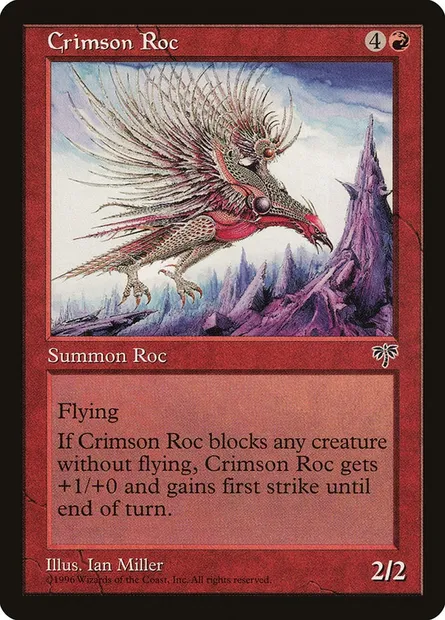 Crimson Roc, Magic card MIR 168 — Mirage set