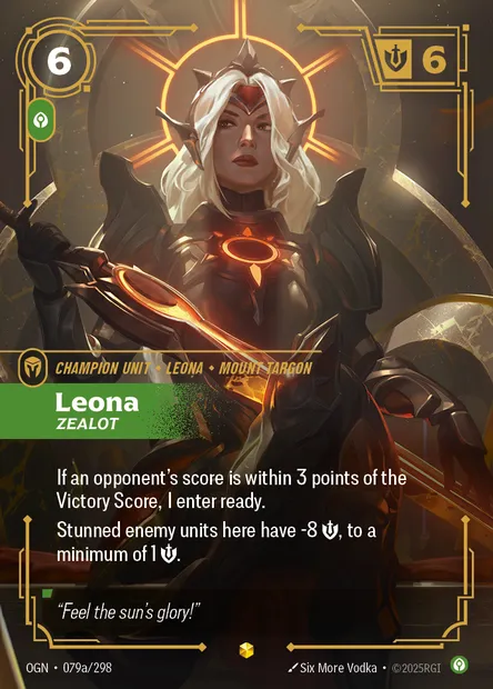 Leona, carte Riftbound OGN 079a — extension Origins
