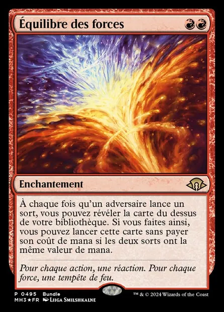 Équilibre des forces, carte Magic MH3 495 — extension Modern Horizons 3