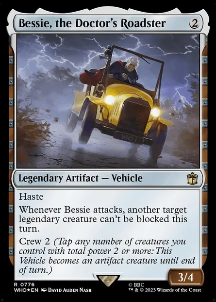 Bessie, the Doctor's Roadster, Magic card WHO 776 — Doctor Who set