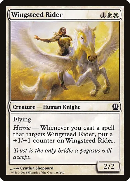 Wingsteed Rider, Magic card THS 36 — Theros set