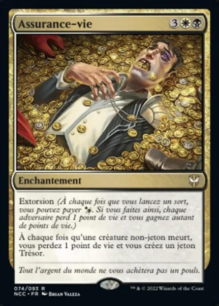 Assurance-vie, carte Magic NCC 74 — extension New Capenna Commander