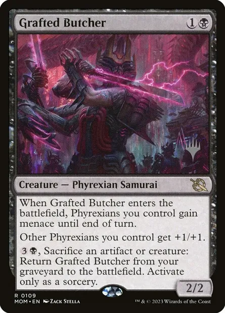 Grafted Butcher, Magic card PMOM 109p — March of the Machine Promos set