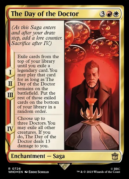 Le jour du Docteur, carte Magic WHO 726 — extension Doctor Who
