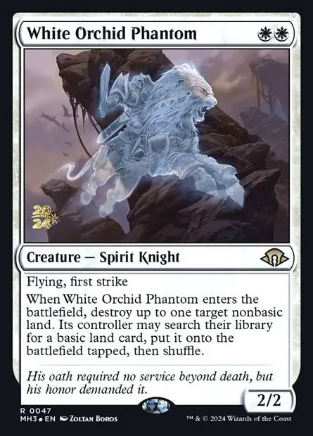 White Orchid Phantom, Magic card PMH3 47s — Modern Horizons 3 Promos set