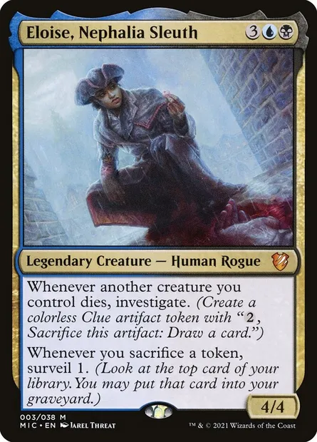 Eloise, Nephalia Sleuth, Magic card MIC 3 — Midnight Hunt Commander set