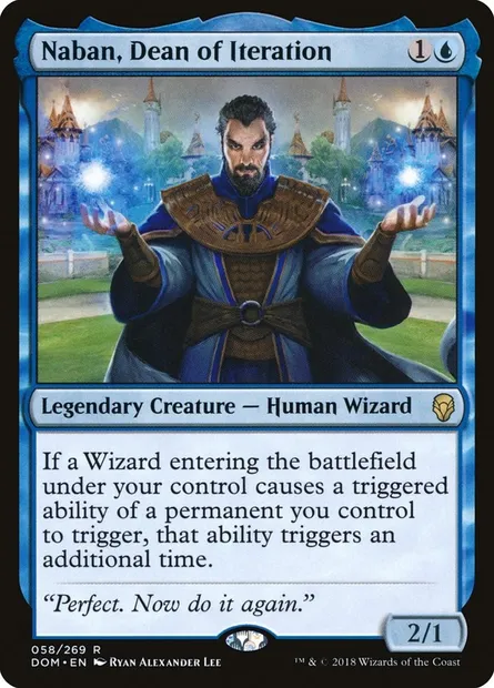 Naban, Dean of Iteration, Magic card DOM 58 — Dominaria set