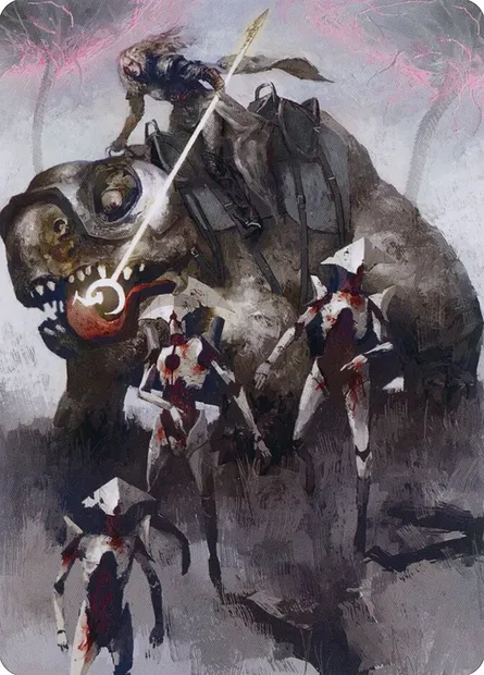 Thalia and The Gitrog Monster // Thalia and The Gitrog Monster, carte Magic AMOM 65 — extension March of the Machine Art Series