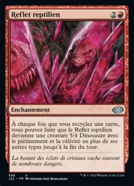 Reflet reptilien, carte Magic J22 588 — extension Jumpstart 2022