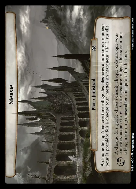 Stensie, carte Magic MOC 159 — extension March of the Machine Commander