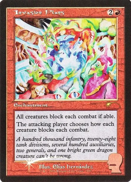 Plans d'invasion, carte Magic SLD 7107 — extension Secret Lair Drop
