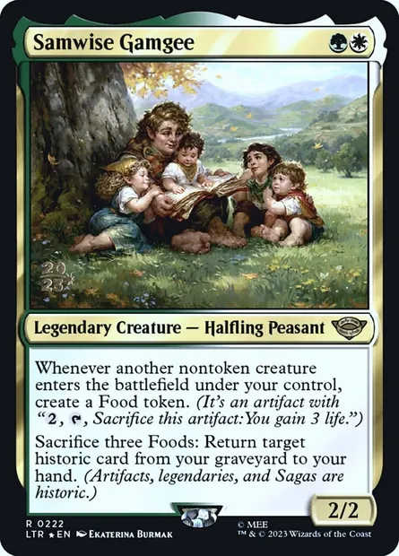 Samwise Gamgee, Magic card PLTR 222s — Tales of Middle-earth Promos set