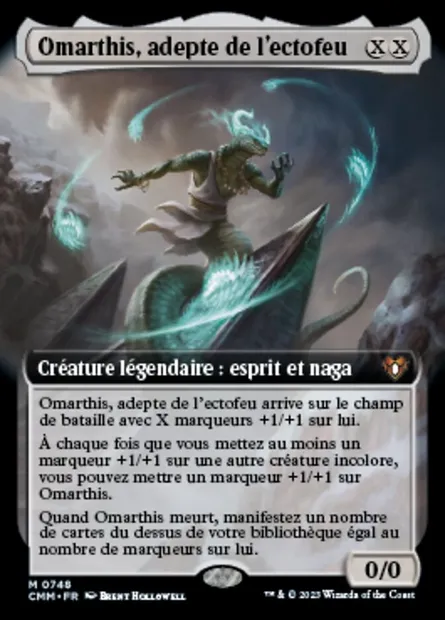 Omarthis, adepte de l'ectofeu, carte Magic CMM 748 — extension Commander Masters