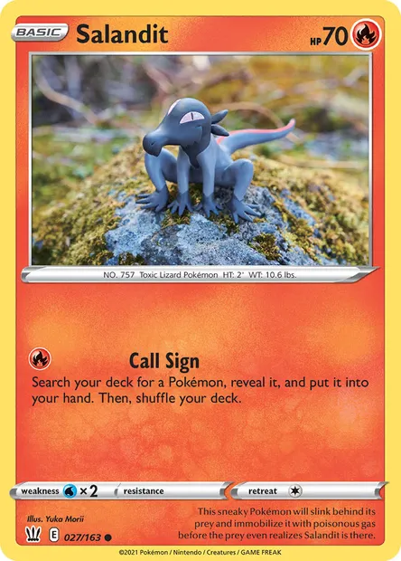 Salandit, Pokémon card BST 27 — Battle Styles set