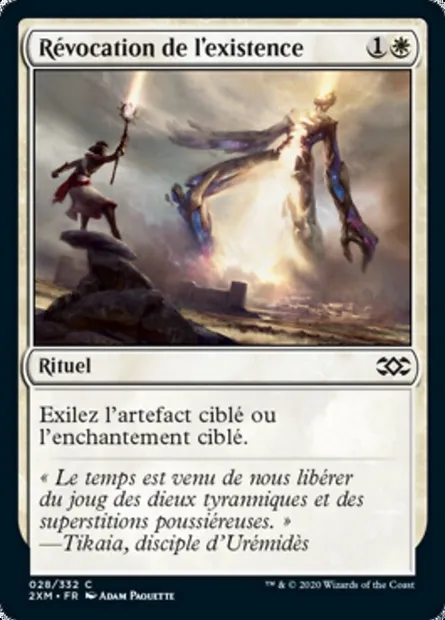 Révocation de l'existence, carte Magic 2XM 28 — extension Double Masters