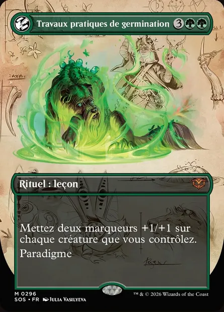 Travaux pratiques de germination, carte Magic SOS 296 — extension Secrets of Strixhaven