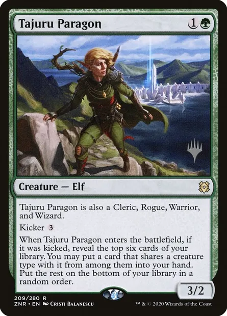 Tajuru Paragon, Magic card PZNR 209p — Zendikar Rising Promos set