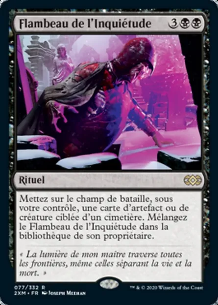 Flambeau de l'Inquiétude, carte Magic 2XM 77 — extension Double Masters