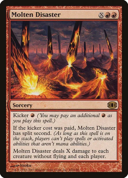 Molten Disaster, Magic card FUT 102 — Future Sight set