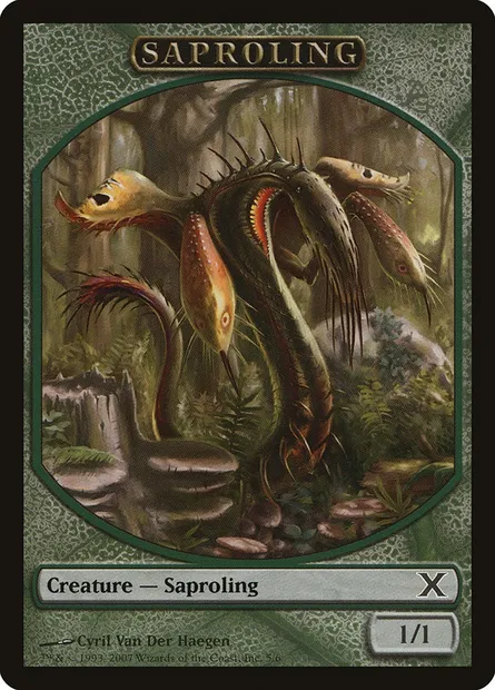 Saproling, Magic card T10E 5 — Tenth Edition Tokens set