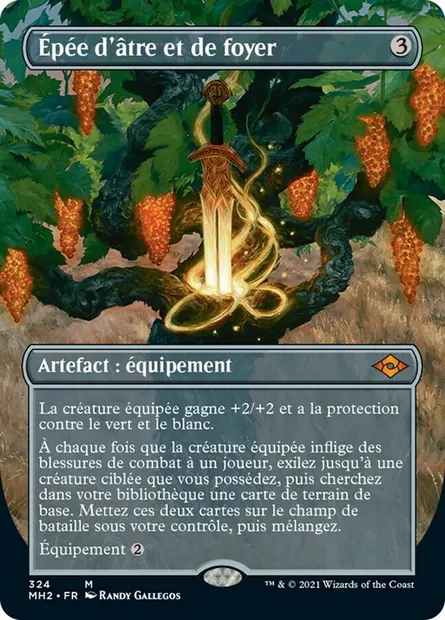 Épée d'âtre et de foyer, carte Magic MH2 324 — extension Horizons du Modern 2