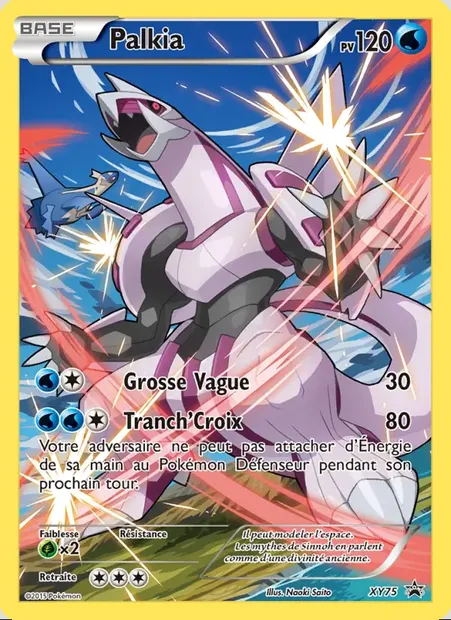 Palkia, carte Pokémon XY 75 — extension Promo XY