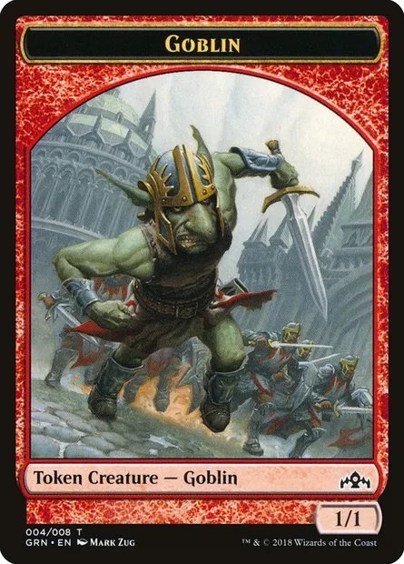 Goblin, carte Magic TGRN 4 — extension Guilds of Ravnica Tokens