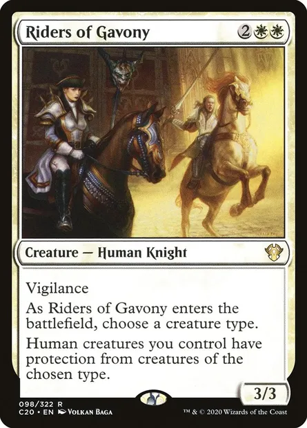 Riders of Gavony, Magic card C20 98 — Commander 2020 set