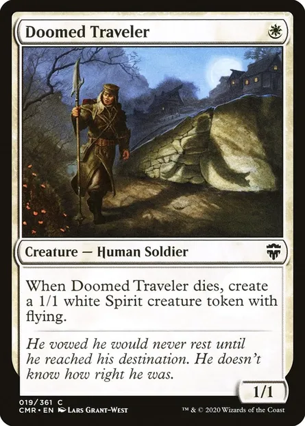 Doomed Traveler, Magic card CMR 19 — Commander Legends set