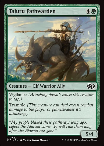 Tajuru Pathwarden, Magic card J25 722 — Foundations Jumpstart set