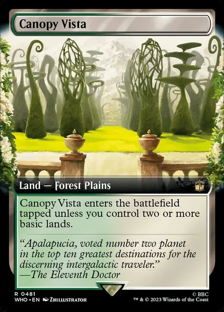 Canopy Vista, Magic card WHO 481 — Doctor Who set