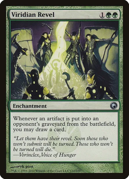 Viridian Revel, Magic card SOM 132 — Scars of Mirrodin set