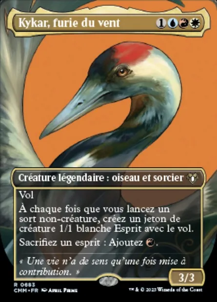 Kykar, furie du vent, carte Magic CMM 683 — extension Commander Masters
