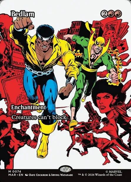 Bedlam, Magic card MAR 74 — Marvel Universe set