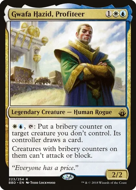 Gwafa Hazid, Profiteer, Magic card BBD 223 — Battlebond set