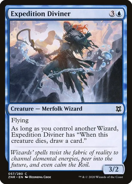 Expedition Diviner, Magic card ZNR 57 — Zendikar Rising set