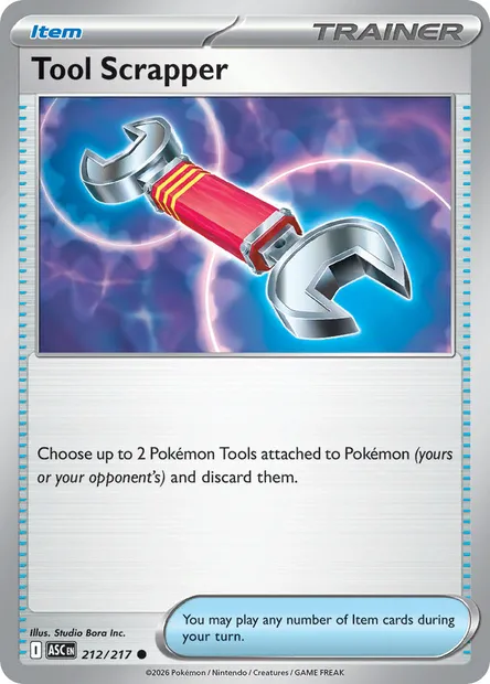Tool Scrapper, Pokémon card ASC 212 — Ascended Heroes set