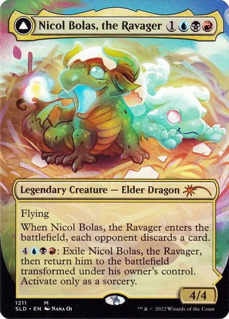 Nicol Bolas, the Ravager // Nicol Bolas, the Arisen, Magic card SLD 1211 — Secret Lair Drop set
