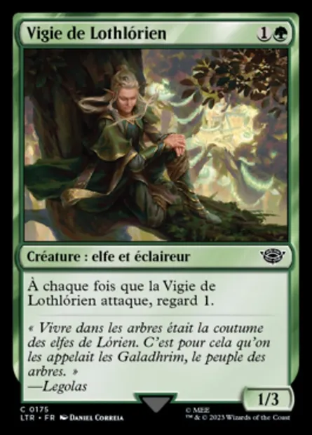 Vigie de Lothlórien, carte Magic LTR 175 — extension Le Seigneur des Anneaux : chroniques de la Terre du Milieu
