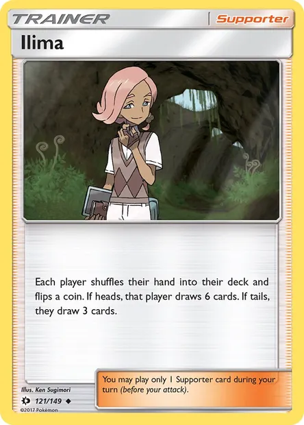 Ilima, Pokémon card SUM 121 — Sun & Moon set