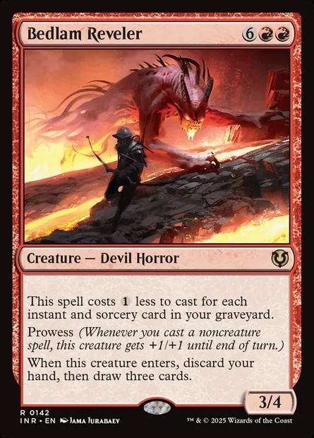 Bedlam Reveler, Magic card INR 142 — Innistrad Remastered set