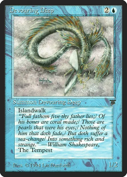Devouring Deep, Magic card LEG 50 — Legends set