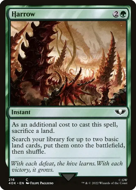 Harrow, Magic card 40K 216 — Warhammer 40,000 Commander set