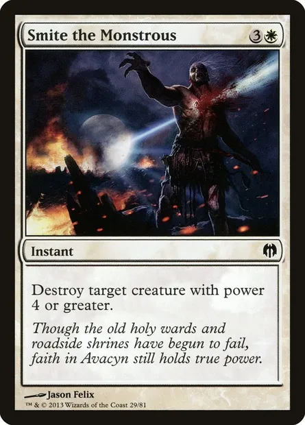 Pourfendre le monstrueux, carte Magic DDL 29 — extension Duel Decks: Heroes vs. Monsters