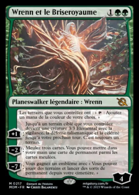 Wrenn et le Briseroyaume, carte Magic MOM 217 — extension L'invasion des machines