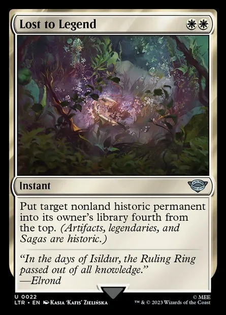 Lost to Legend, Magic card LTR 22 — The Lord of the Rings: Tales of Middle-earth set