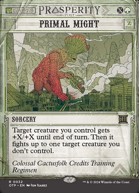 Primal Might, Magic card OTP 32 — Breaking News set
