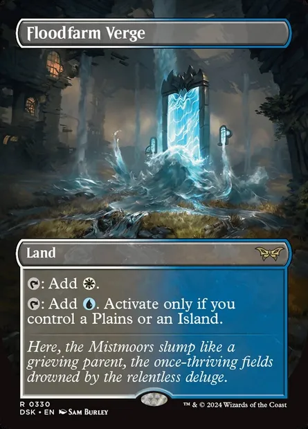 Floodfarm Verge, Magic card DSK 330 — Duskmourn: House of Horror set