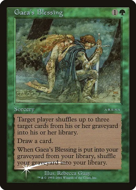 Gaea's Blessing, Magic card PAL01 12 — Arena League 2001 set