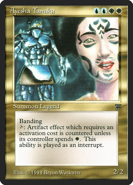 Ayesha Tanaka, carte Magic LEG 220 — extension Legends